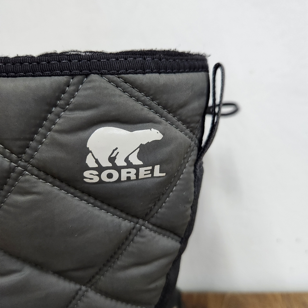 Sorel Whitney II Tall Lace Waterproof Like New Gray Boots Women's Size 10 - Picture 7 of 15